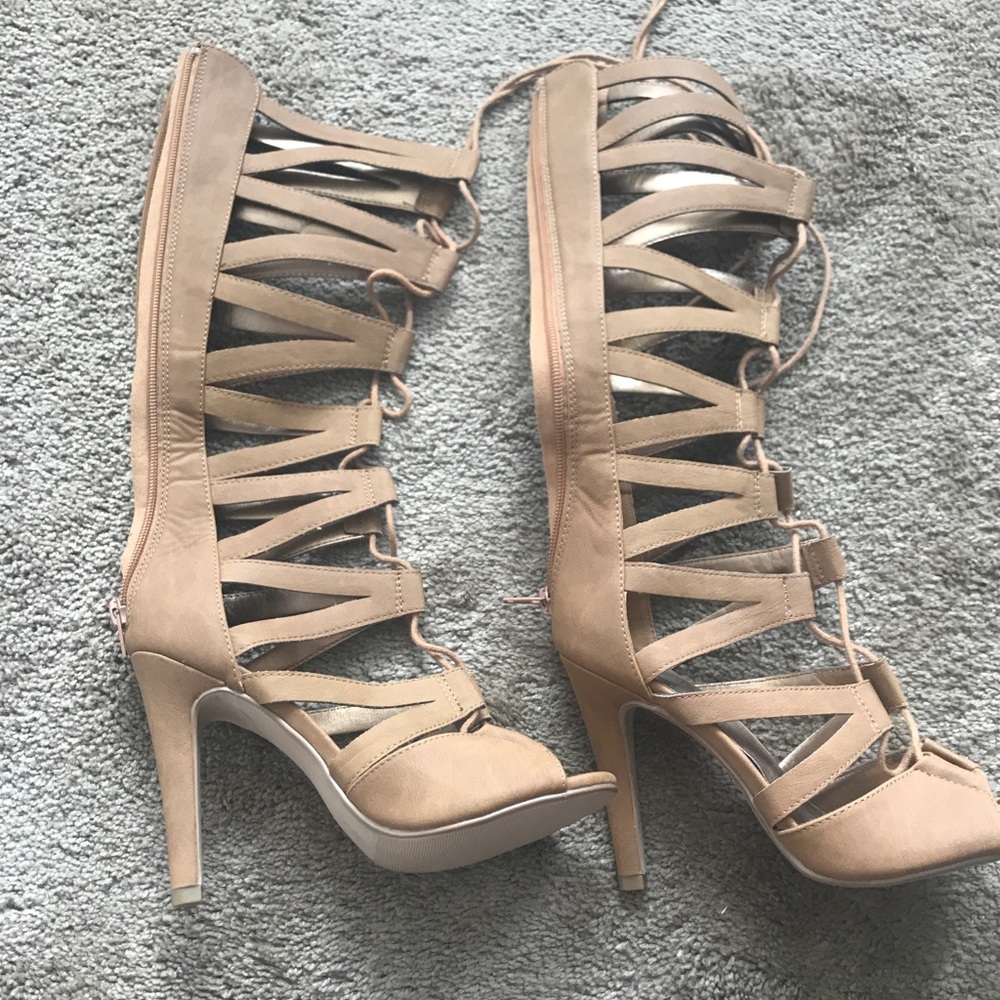 Lace up heels